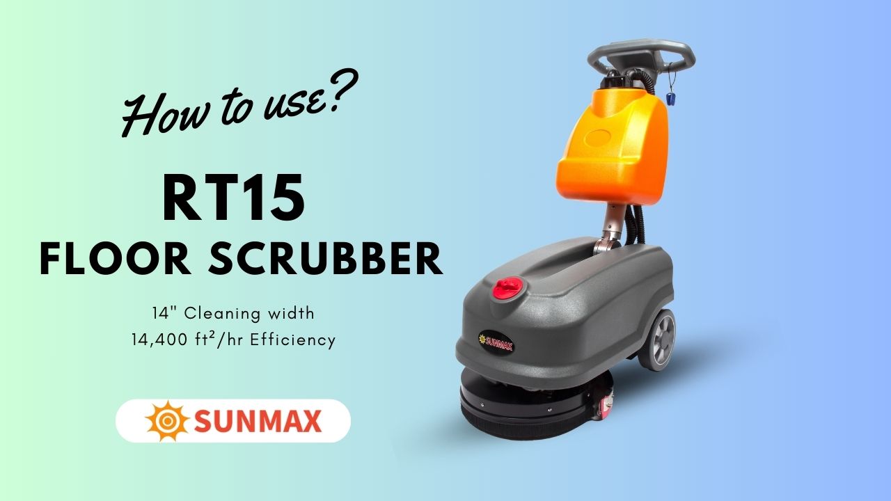 Load video: How to use RT15 floor scrubber