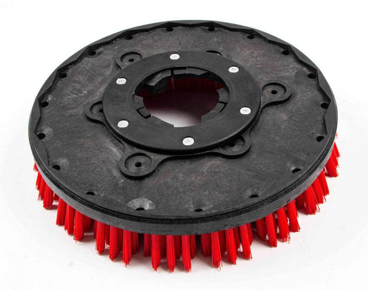 14-inch heavy duty red disk scrub brush with medium gauge bristles for SUNMAX RT15 floor scrubber machine