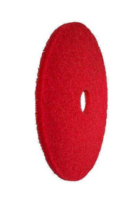 22-inch red floor scrubber burnishing pad for polishing and cleaning floors