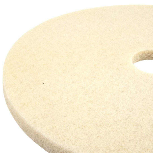 22" white burnishing pad for Sunmax RT50 and RT70 floor scrubbers, pack of 5