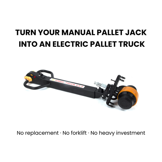 PT4400-HD218 / HD258 Electric Add-On Drive Bar β 4,400 lb Lithium Power Assist for Manual Pallet Jacks