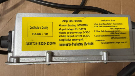 Intelligent Battery Charger for SUNMAX RT50, RT50D, SM70, RT70 and RT120 Floor Scrubber Dryer Machine
