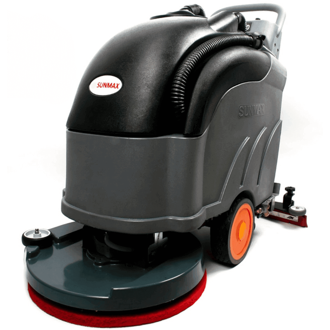 SUNMAX RT50D 22-inch self-propelled floor scrubber with high-capacity recovery tank and efficient cleaning performance