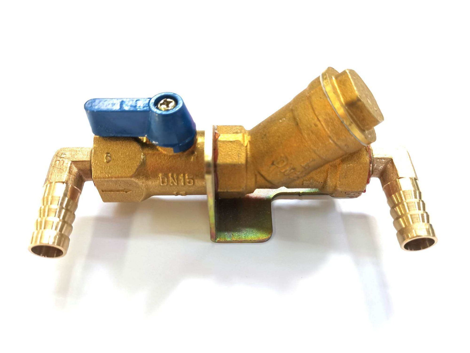 Clean water valve and filter assembly for RT50 floor scrubber machine