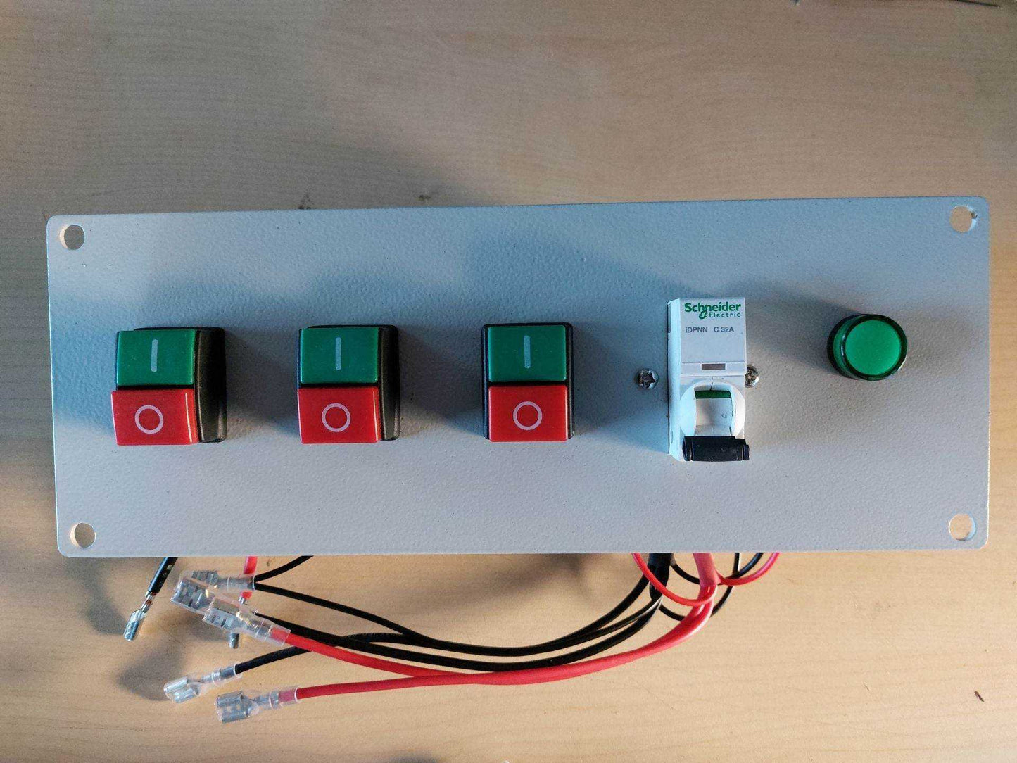 Control panel set with switches and circuit breaker for SUNMAX RT50AC floor scrubber machine