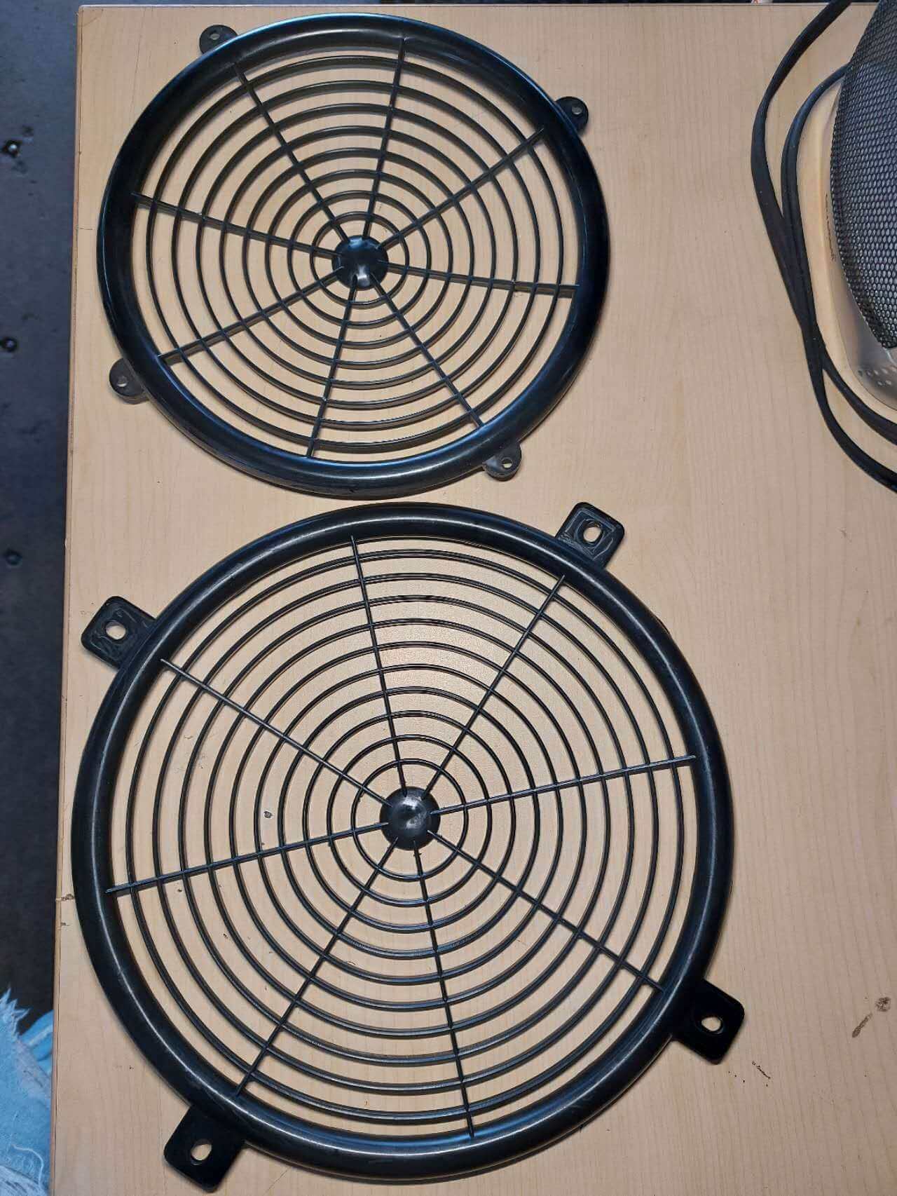 Grills of RT900A air mover blower set of 2 black circular fan grills