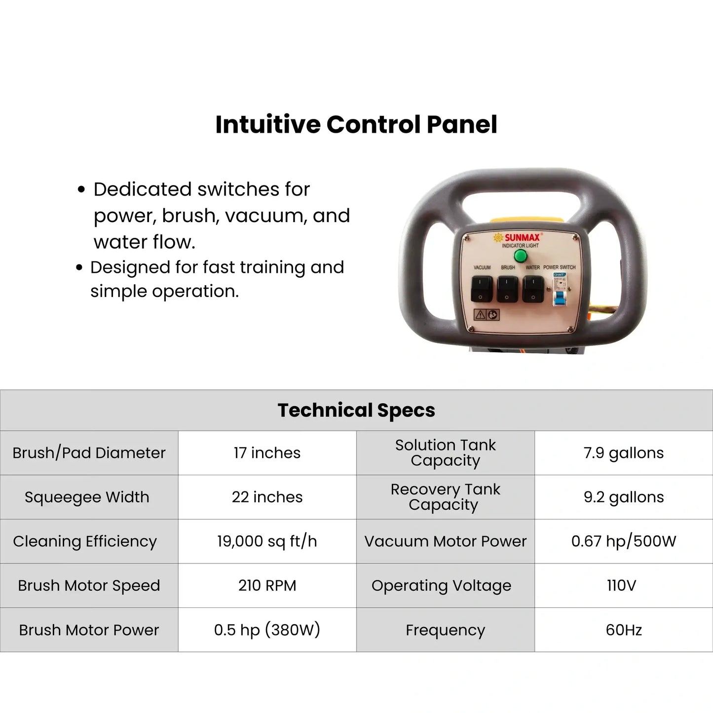 Walk Behind Floor Scrubber RT35AC Electric - Commercial