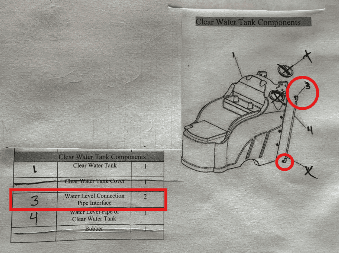 Elbow Connector for Solution Tank Water Level Display Tube, RT50 and RT50D Series Floor Scrubber Machines - SUNMAX