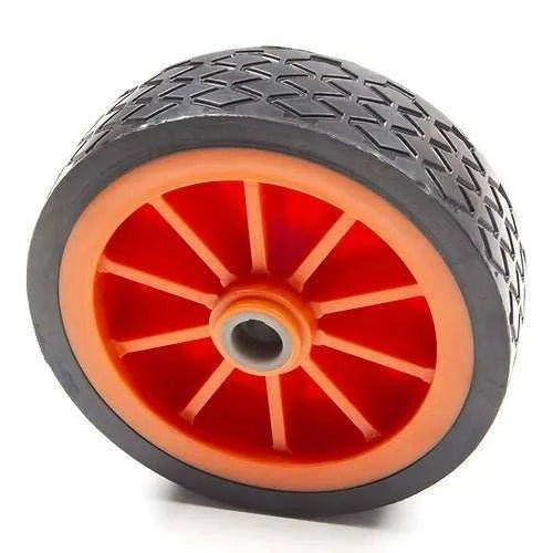 Main Wheel for SUNMAX RT50D floor scrubber machine with durable tread and orange hub