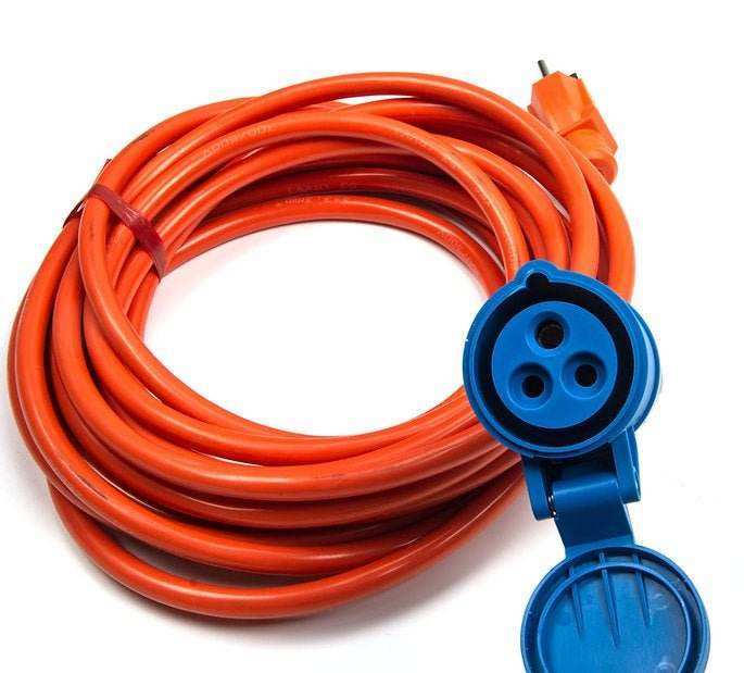 22 ft orange power cord with blue plug for RT50AC floor scrubber machine