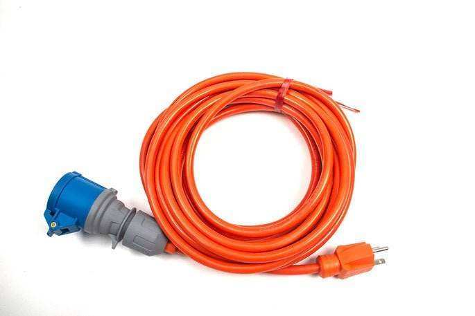 22 ft Power Cord for RT50AC floor scrubber machine heavy-duty orange extension cord