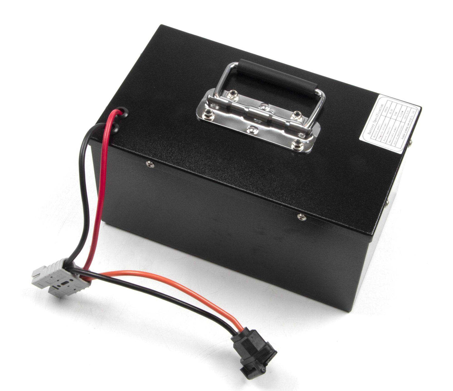 Rechargeable lithium battery for SUNMAX RT15+ floor scrubber machine with handle and wiring connectors