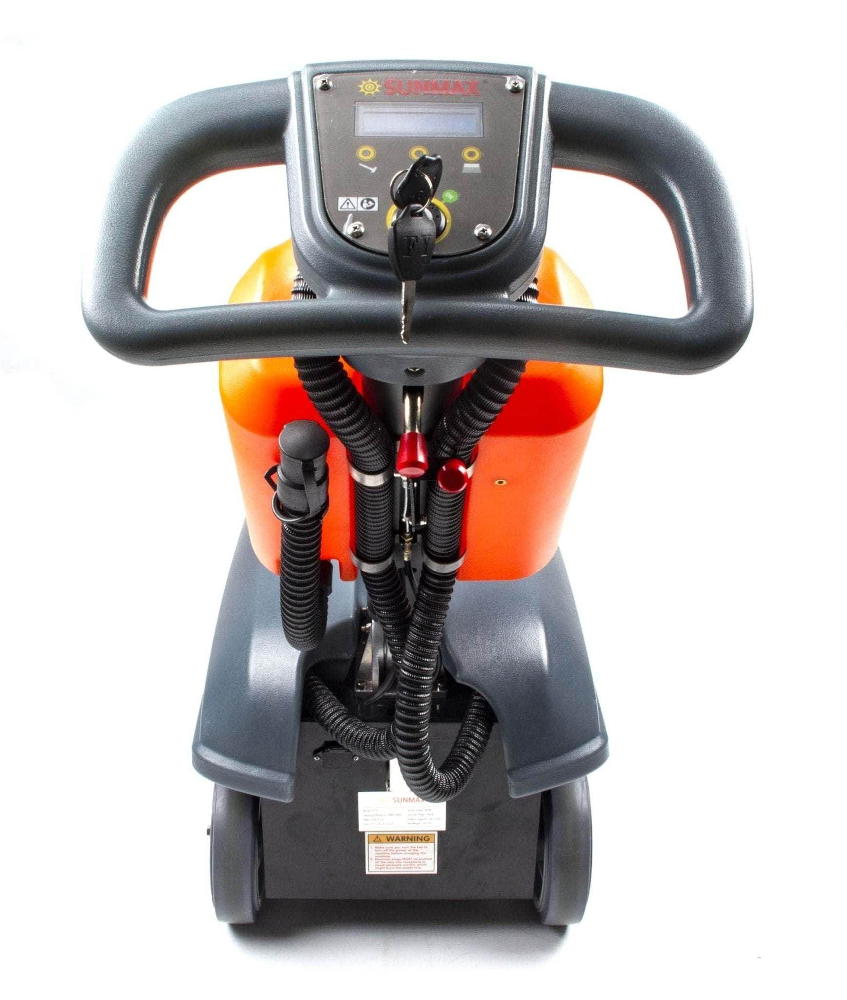 RT15 14-inch battery powered commercial floor scrubber machine with digital controls and durable wheels