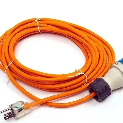 22 ft orange power cord for RT50AC Walk-behind Commercial Floor Scrubber with plug and connector