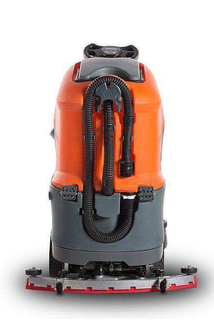 RT70+ Industrial Ride On Floor Scrubber machine with 22-inch cleaning path and lithium battery for efficient industrial floor cleaning