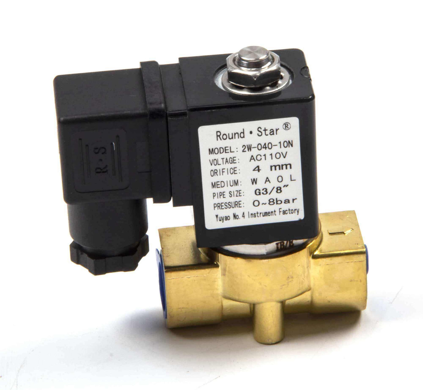 Solenoid valve 2W-040-10N AC110V for SUNMAX RT50AC floor scrubber machine with 4mm orifice and G3/8" pipe size