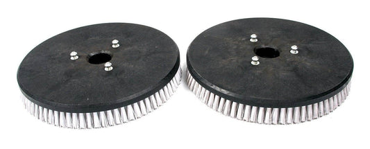 White Disk Scrub Brushes pack of 2 for SUNMAX RT120 floor scrubber machine