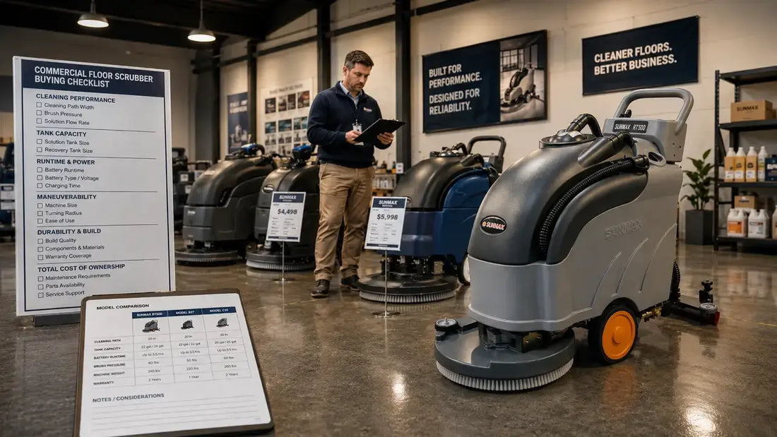 Commercial Floor Scrubber Buying Checklist: How to Choose Without Overpaying