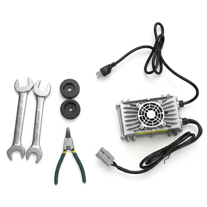 PS3300FEAS-3M Fully Electric Pallet Stacker – 3300 lb Capacity, 118” Lift Height, Adjustable Straddle Legs, Walk-Behind Warehouse Stacker