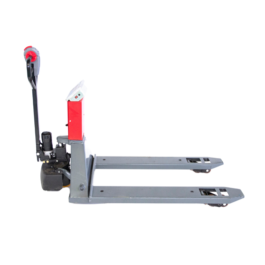 PT4400W Electric Pallet Jack with Built-in Scale, 4400 lbs Capacity, 45" x 27" Fork Size, Electric Brake