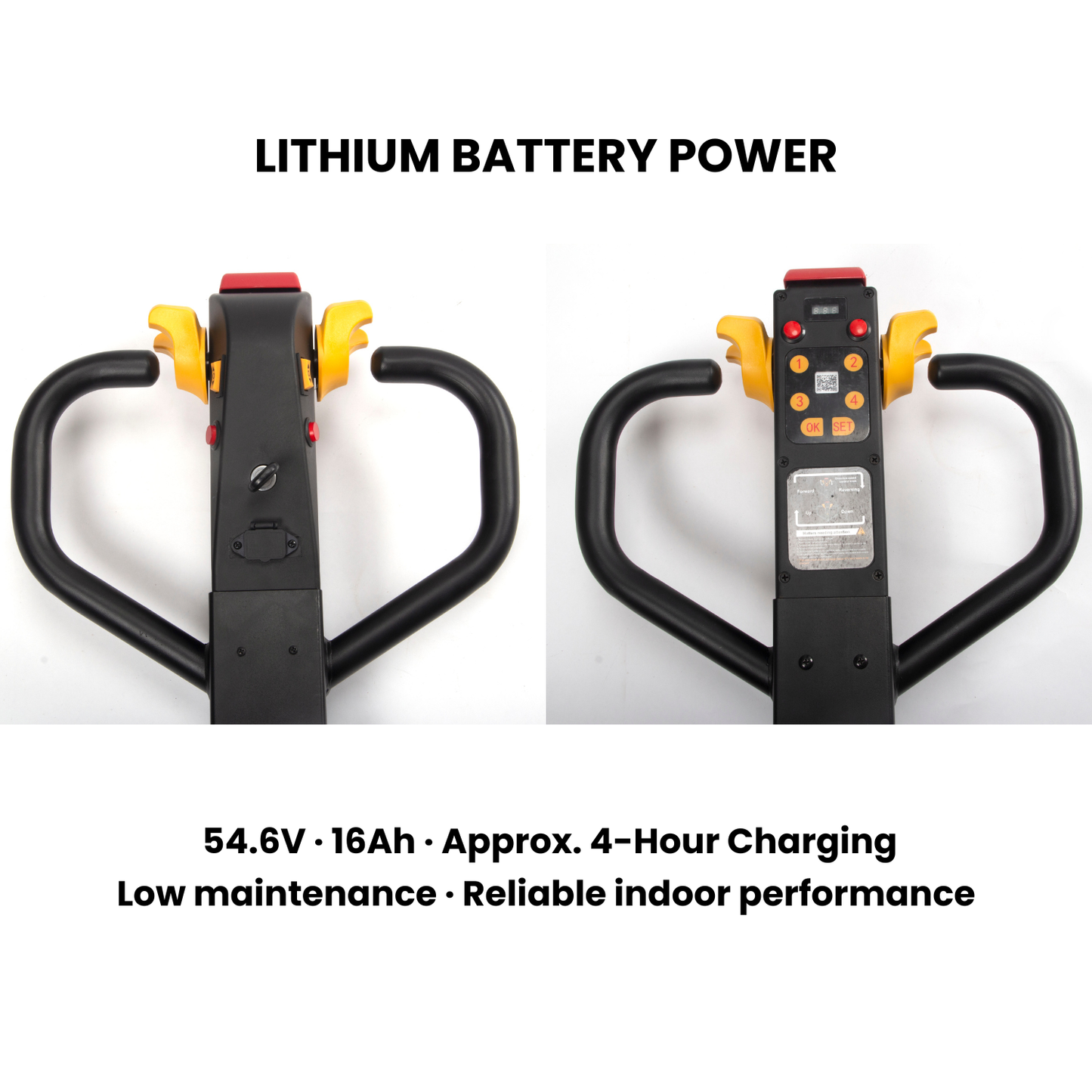 PT4400-HD218 / HD258 Electric Add-On Drive Bar – 4,400 lb Lithium Power Assist for Manual Pallet Jacks