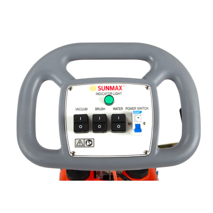 RT15AC 14“ Walk Behind Floor Scrubber Machine for Industrial Commercial Use, 26 ft Cord Offers Uninterrupted Power Supply