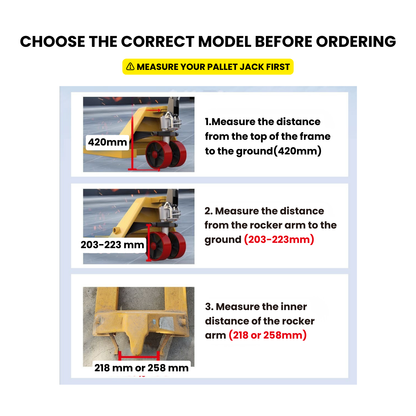 PT4400-HD218 / HD258 Electric Add-On Drive Bar – 4,400 lb Lithium Power Assist for Manual Pallet Jacks