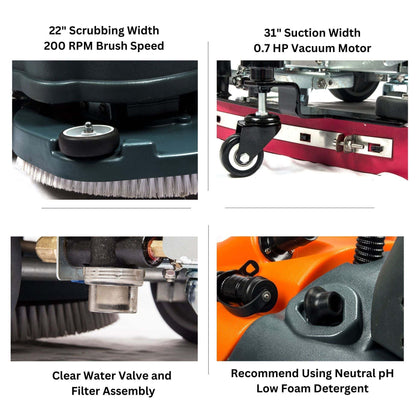 RT50+ Lithium Warehouse Floor Cleaner