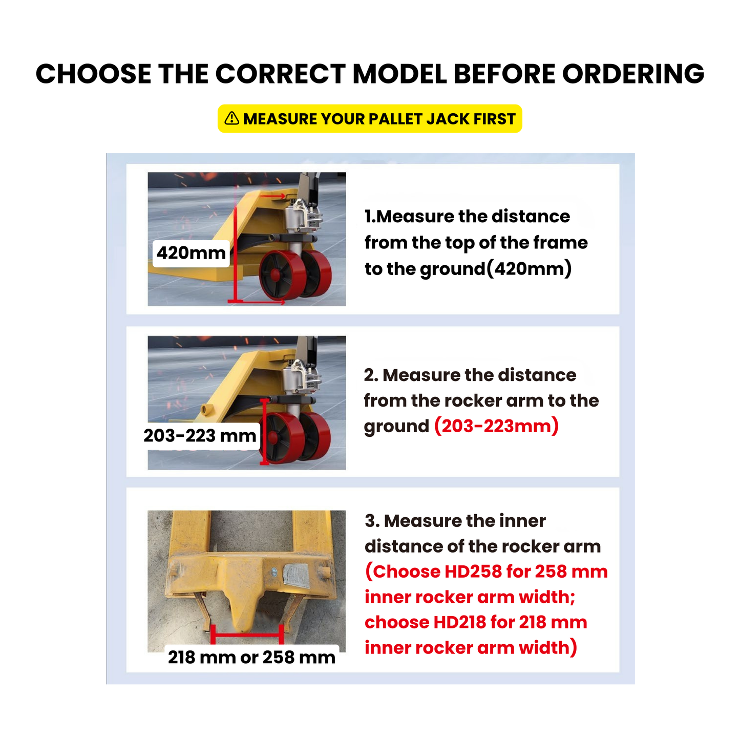 PT4400-HD218 / HD258 Electric Add-On Drive Bar – 4,400 lb Lithium Power Assist for Manual Pallet Jacks