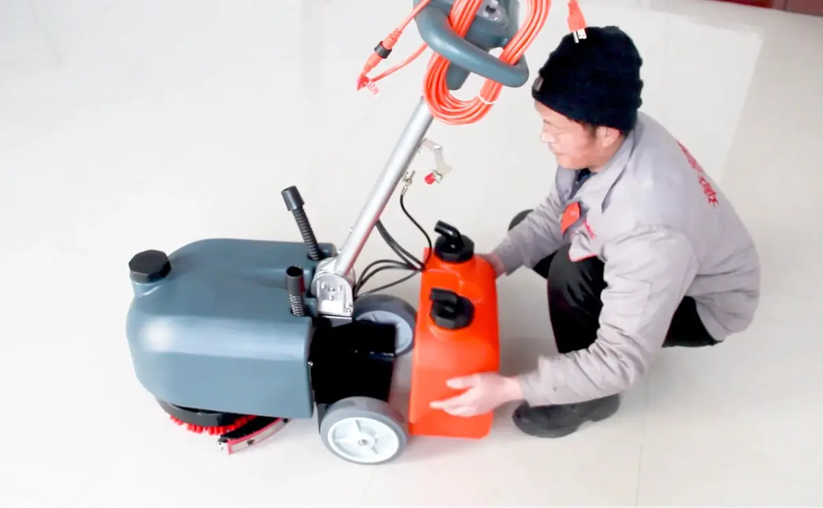 Load video: How to use RT15AC floor scrubber