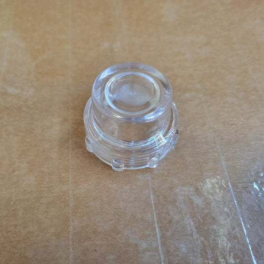 Clear filter cap for floor scrubber machine