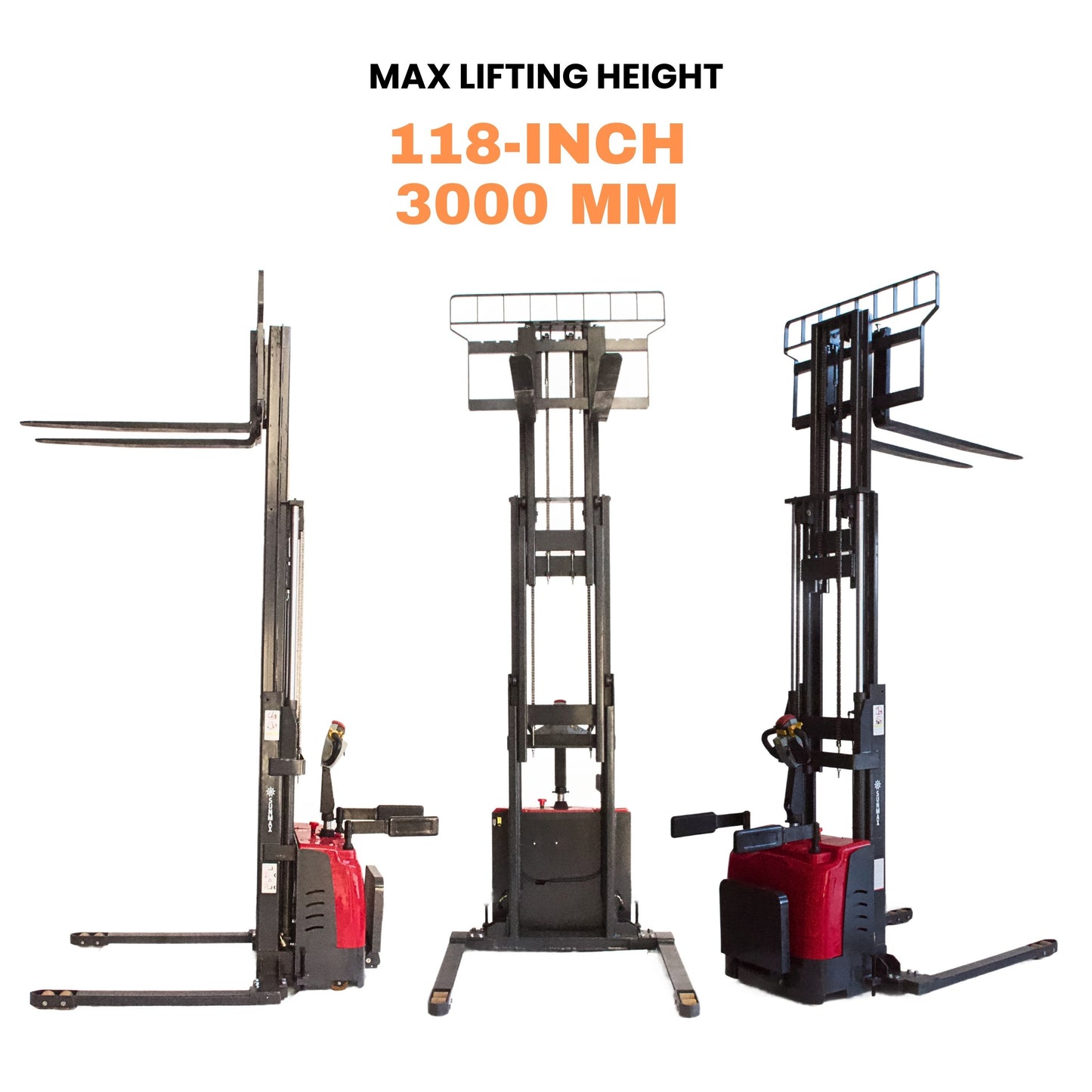 PS3300FEAS-3M Fully Electric Pallet Stacker