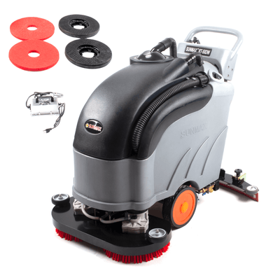 SUNMAX RT50DW 28 inch dual brush self-propelled floor scrubber