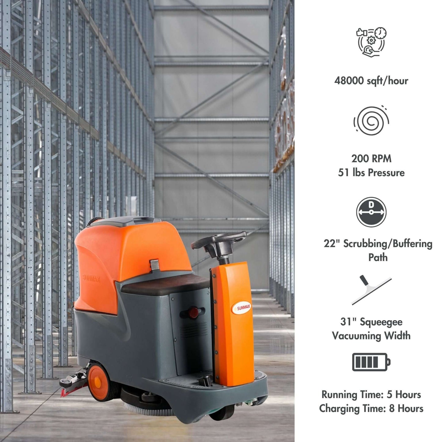 RT70+ Industrial Ride-On Floor Scrubber