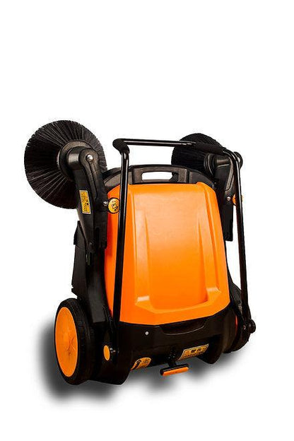 RT980 38" Dual Spin Manual Push Powered Floor Sweeper, Up to 38000 Sqft/h Working Efficiency - SUNMAX