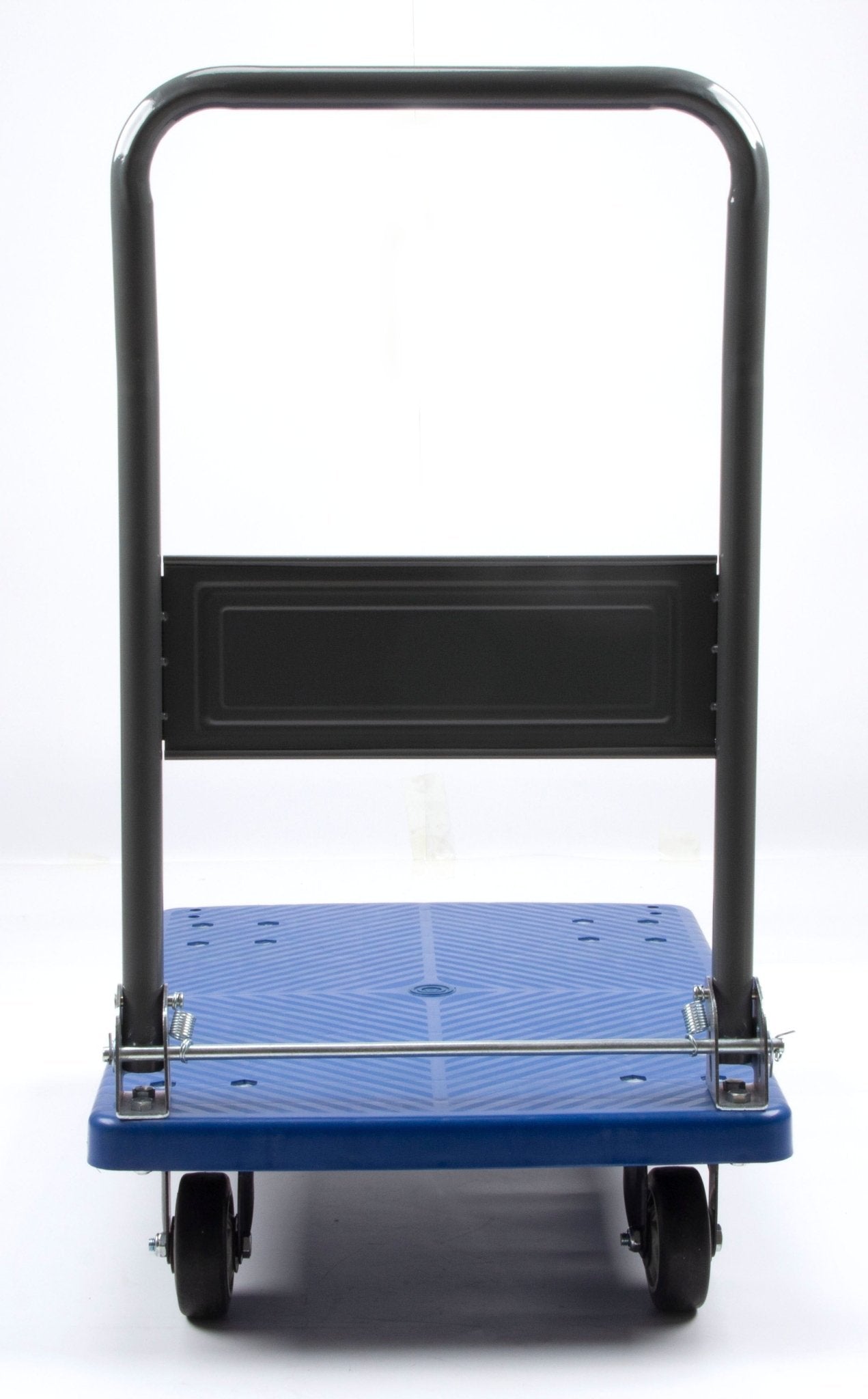 Platform Push Cart Dolly, Compact & Foldable for Easy Storage and Mobility, 300 - 600 lb Capacity, 360 Degree Swivel Wheels, Blue - SUNMAXSUNMAX