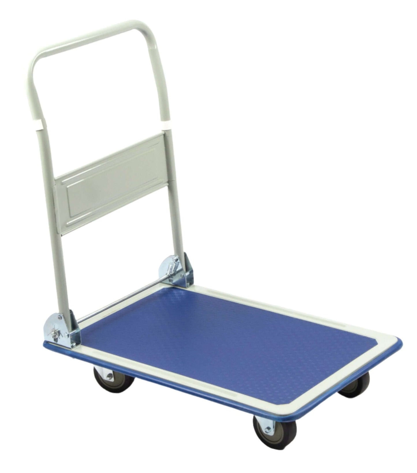 Platform Push Cart Dolly, Compact & Foldable for Easy Storage and Mobility, 300 - 600 lb Capacity, 360 Degree Swivel Wheels, Blue - SUNMAXSUNMAX