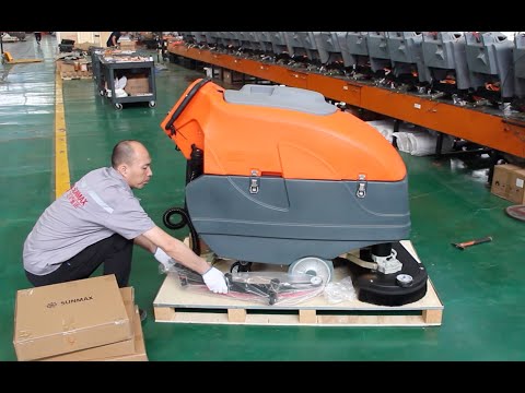 RT120+ 34" Self-Propelled Floor Scrubber Machine Video