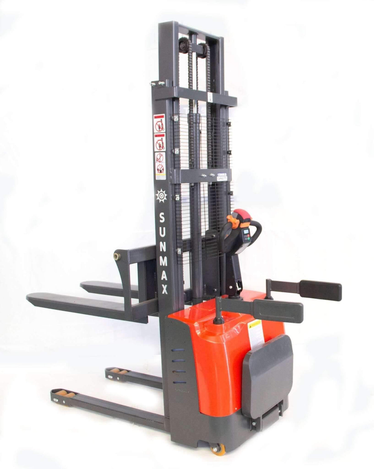 PS3300FE-3M Electric Pallet Stacker, 3300 lbs Capacity – SUNMAX