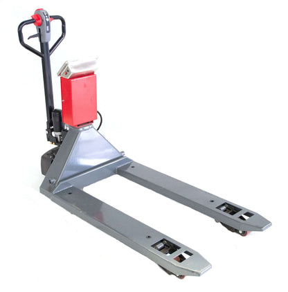 PT4400W Electric Walkie Pallet Scale Truck with Built - in Scale, 4400 lbs Capacity, 27" Width, Electric Brake - SUNMAXSUNMAXpallet jacks