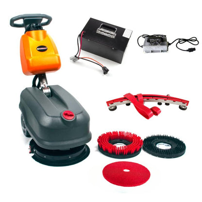 RT15+ 14" Walk - behind Floor Scrubber, Heavy Duty Brush, 14500 sqft/h, Lithium battery - SUNMAXSUNMAXfloor cleaning equipment