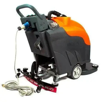 RT50AC walk-behind commercial floor scrubber with 22-inch cleaning path and 22 ft power cord for efficient hard floor cleaning