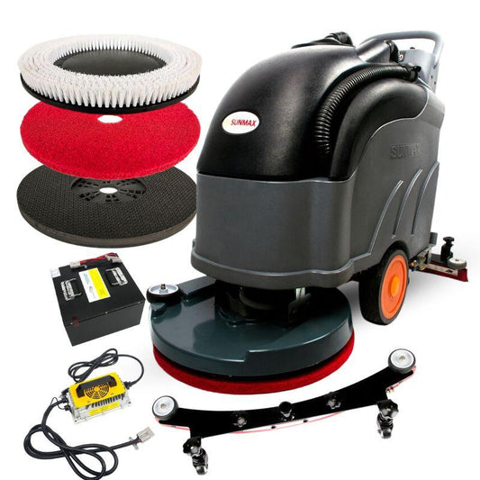 RT50D+ Self - Propelled Battery Powered Floor Scrubber, 22" Brush Cleaning Path, Lithium Battery - SUNMAXSUNMAXCleaning Machine