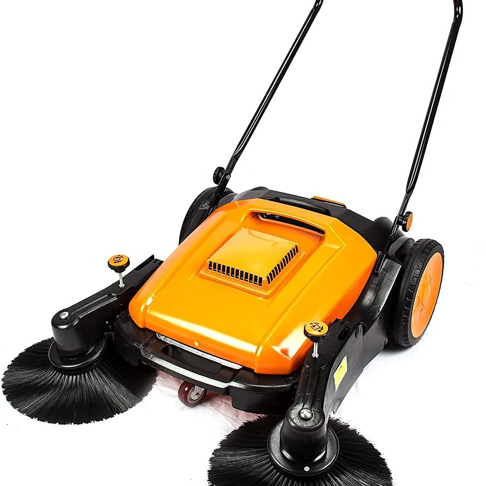 RT980S 38" Manual Push Powered Floor Sweeper, Triple Brooms, 38000 Sqft/h Efficiency - SUNMAXSUNMAXCleaning Machine